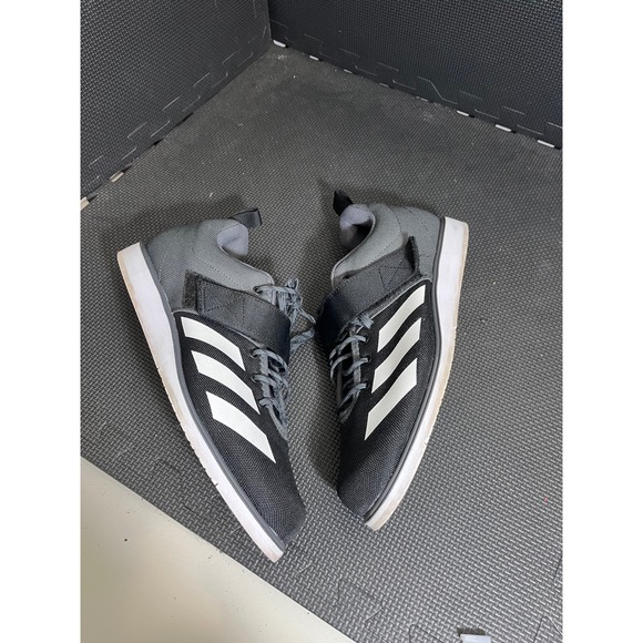 Adidas Powerlift 4 Weightlifting Shoes Mens‎ 11 Grey Black GZ5870 Training Gym main image 8